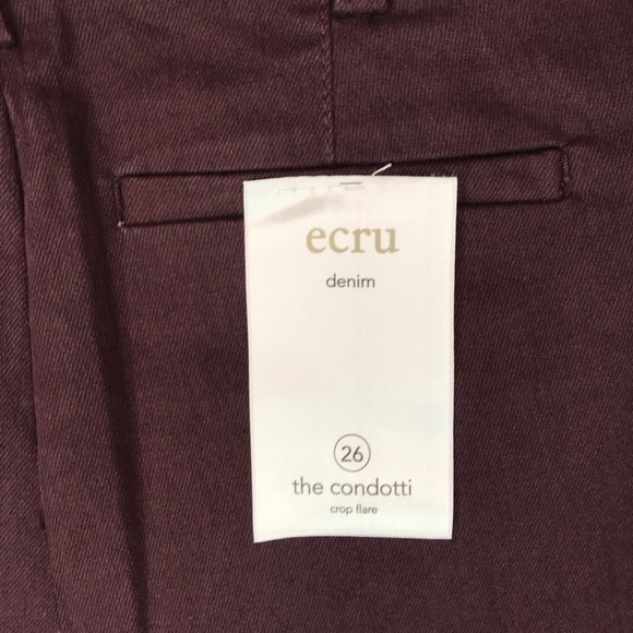 Ecru The Condotti Crop Flare Pants size 26 New With Tags - Picture 7 of 13